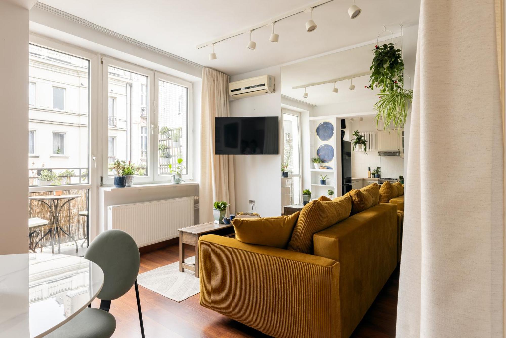 Relax Apartment Hoza / Poznanska Варшава Екстериор снимка